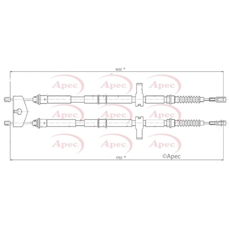 Apec Handbrake Cable Right Rear CAB1027