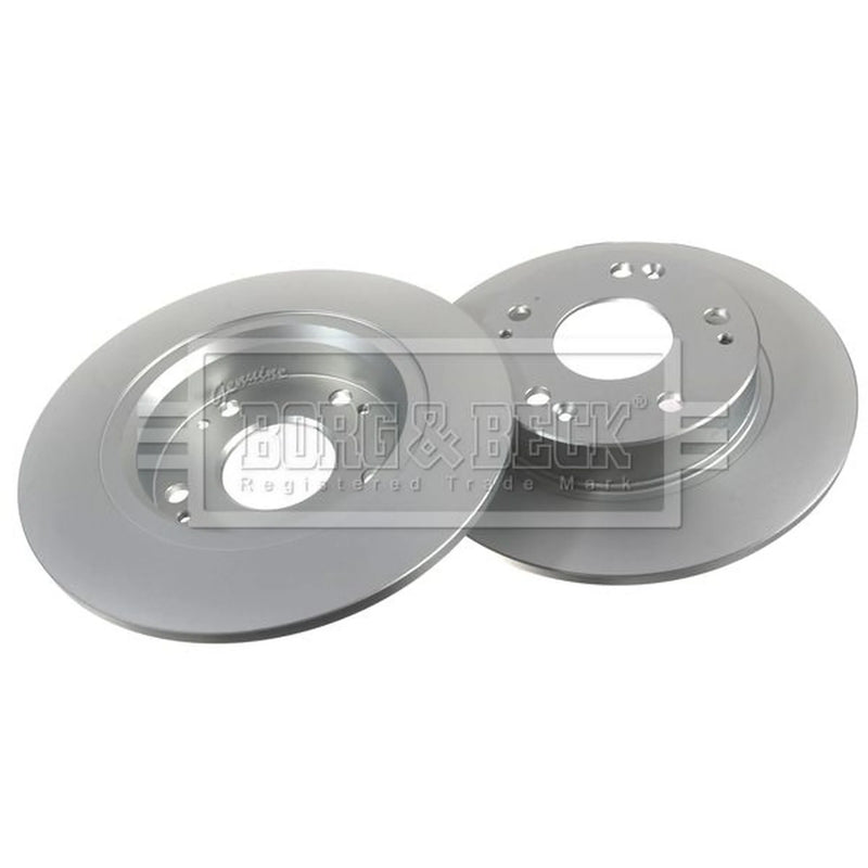 Borg & Beck 2 x Solid Rear Brake Discs BBD4598-x2