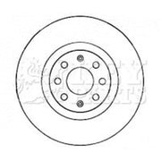 Key Parts 2 x Front Brake Discs KBD4544-x2
