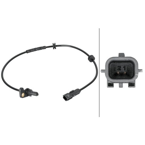 Hella ABS Wheel Speed Sensor Rear Left 6PU 012 806-881