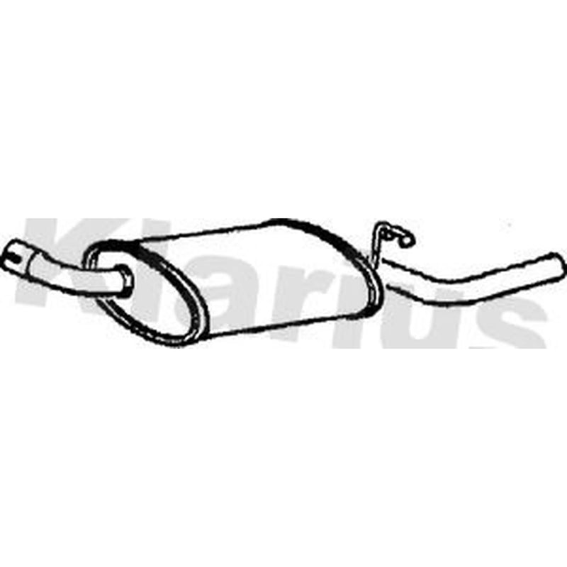 Klarius Box With Tail Pipe Rear FD755V