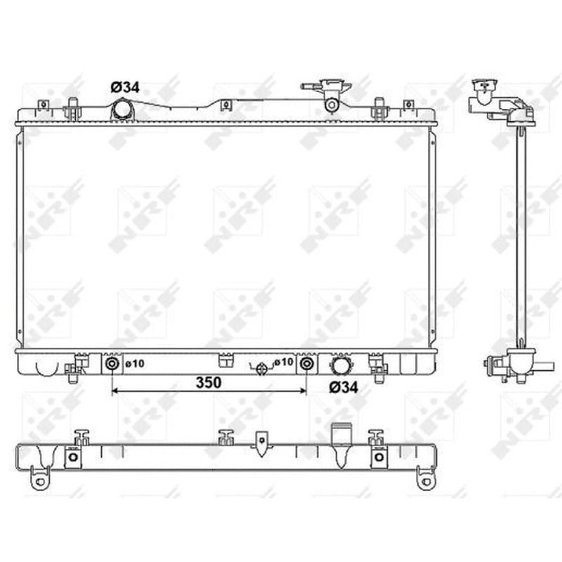 NRF Engine Radiator 53063