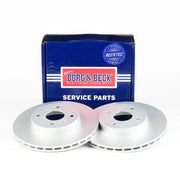 Borg & Beck 2 x Vented Front Brake Discs BBD4330-x2