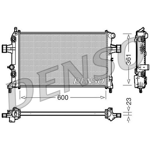 Denso Engine Radiator DRM20086