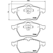 DON Front Brake Pad Set PCP1354