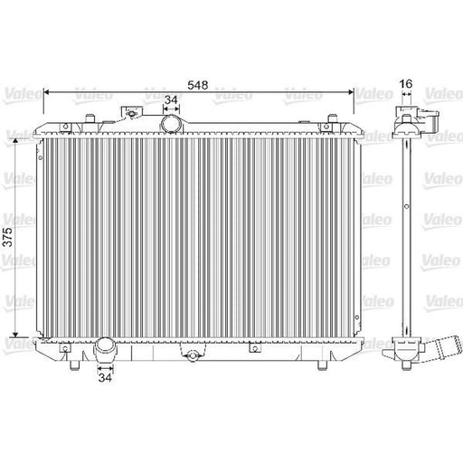 Valeo Engine Radiator 733216