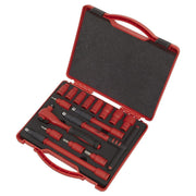 Sealey Insulated Socket Set 16pc 3/8"Sq Drive 6pt WallDrive VDE Approved AK7940 Sealey  - Town Parts