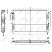 NRF Engine Radiator 53197