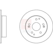Apec 2 x Solid Rear Brake Discs SDK6278-x2