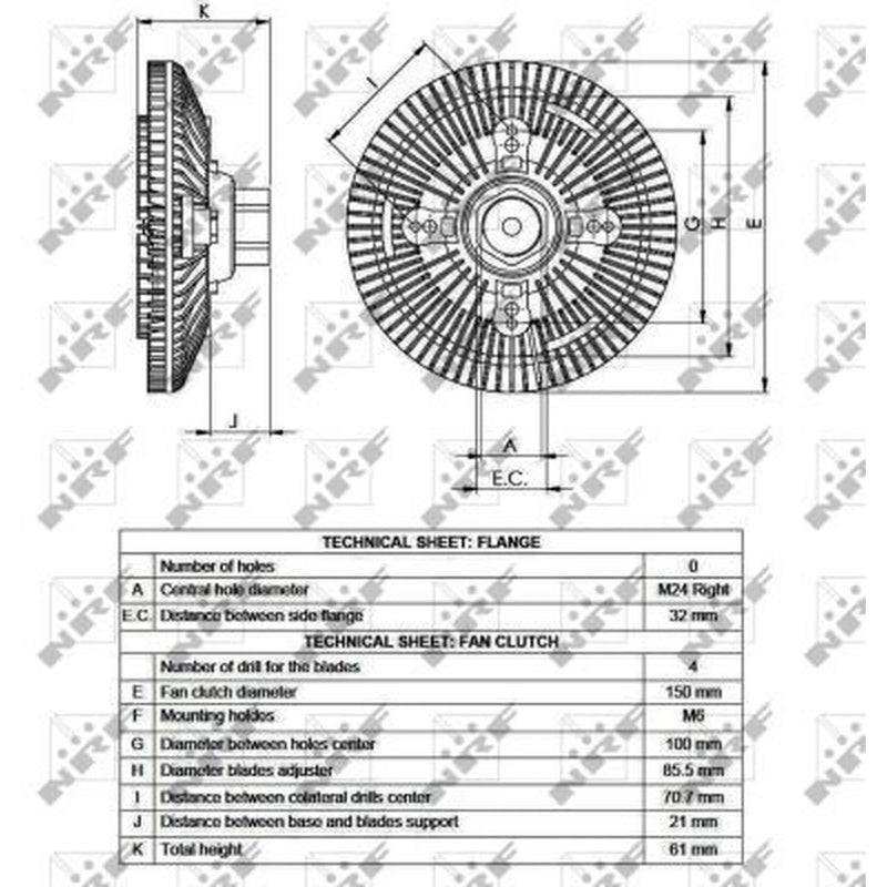NRF Radiator Fan Clutch 49551