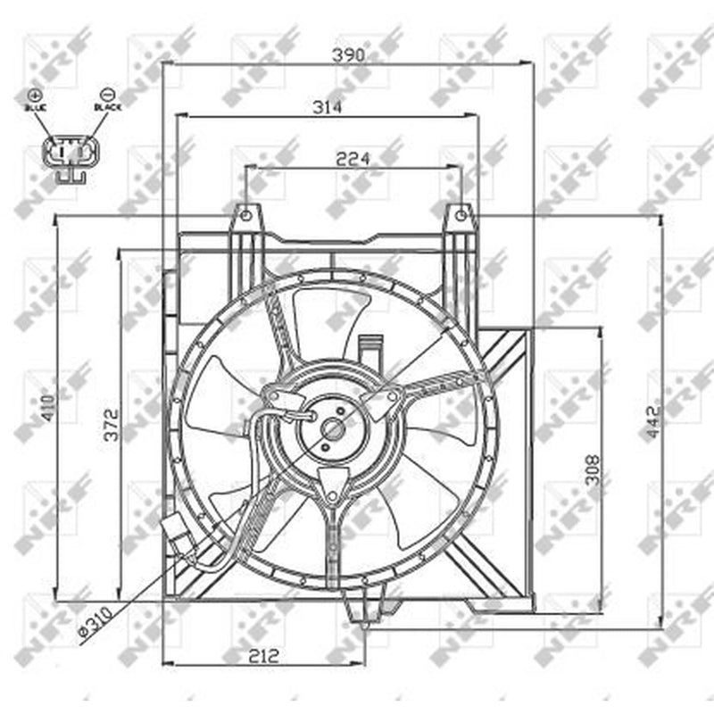 NRF Engine Cooling Fan 47742