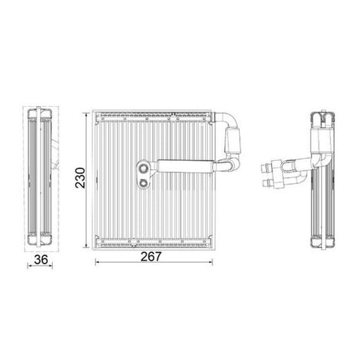 Mahle Air Conditioning Evaporator AE 27 000P
