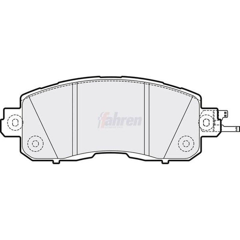 Fahren Front Brake Pad Set fits Nissan Leaf 2010-2017