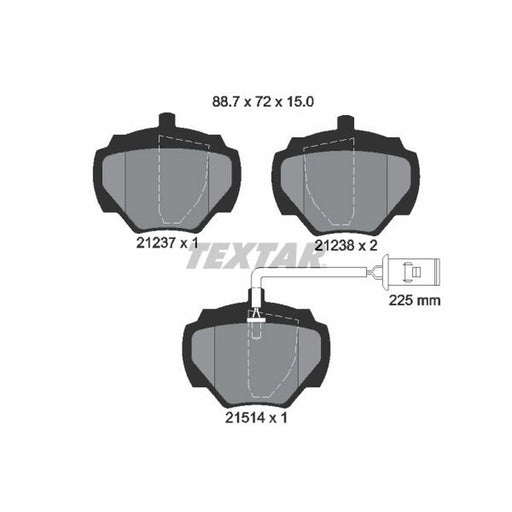 Textar Rear Brake Pad Set 2123701