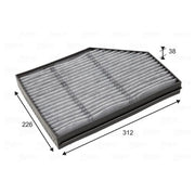 Valeo Cabin Air Filter (Pollen Filter) 716065