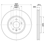 DON 2 x Front Brake Discs PCD19201-x2
