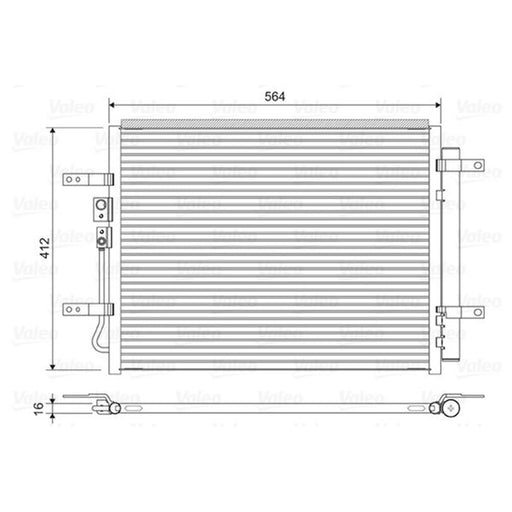 Valeo Air Conditioning Condenser 822628