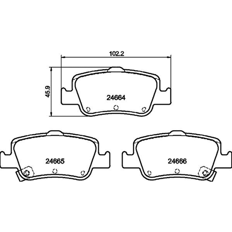 Mintex Rear Brake Pad Set MDB2924
