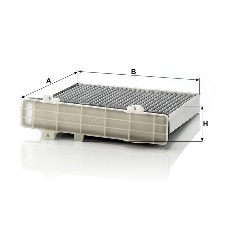 MANN-FILTER Cabin Air Filter (Pollen Filter) behind the CUK 2230/1