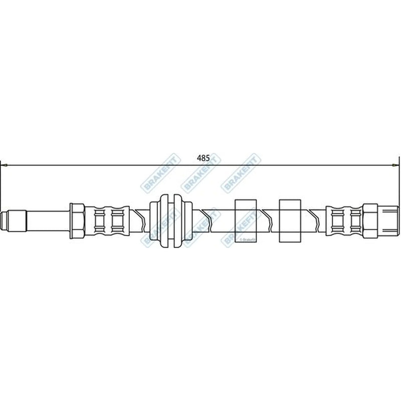 Apec Brake Hydraulic Hose Line Front BHO4037