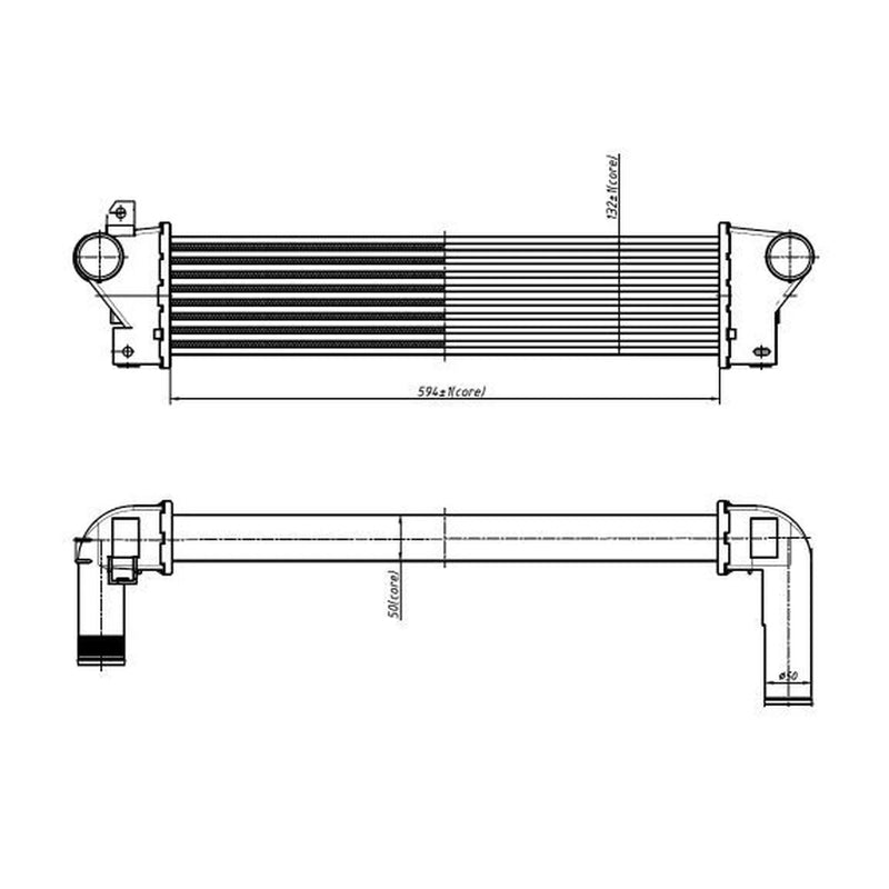 NRF Intercooler (Charge Air Cooler) 309054