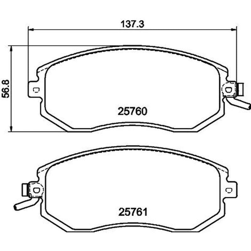 Mintex Front Brake Pad Set MDB3374