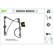 Valeo Electric Window Regulator Lifter Left Front 852532