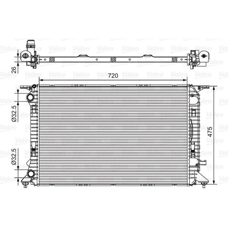 Valeo Engine Radiator 735471