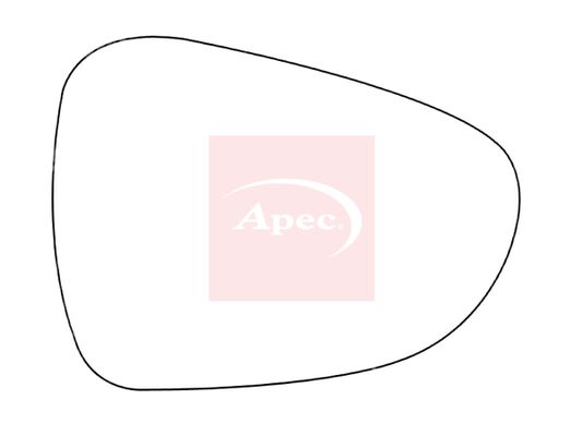 Apec Red Exterior Wing Mirror Glass AMS2624