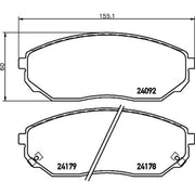 Mintex Front Brake Pad Set MDB2585
