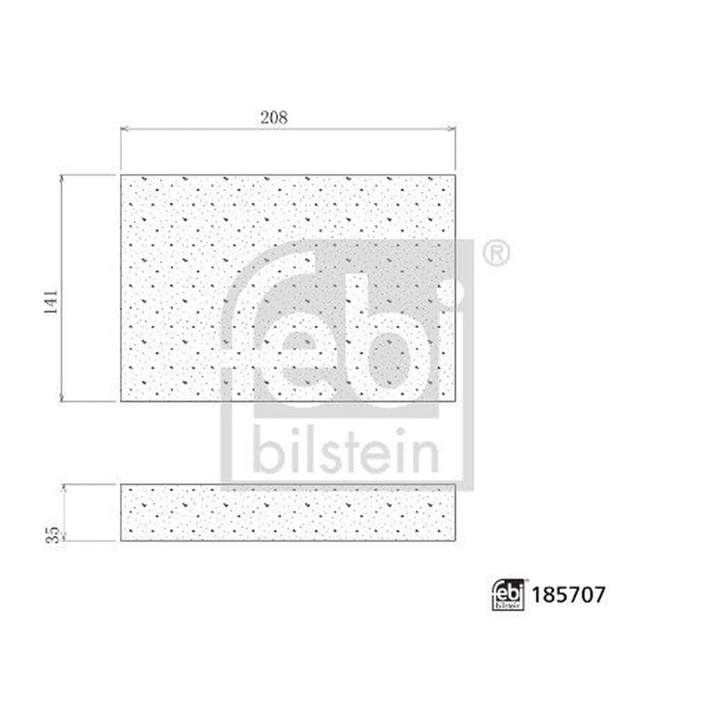 Febi Cabin Air Filter (Pollen Filter) 185707