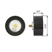 Gates V-Ribbed Belt Deflection/Guide Pulley Lower T36081