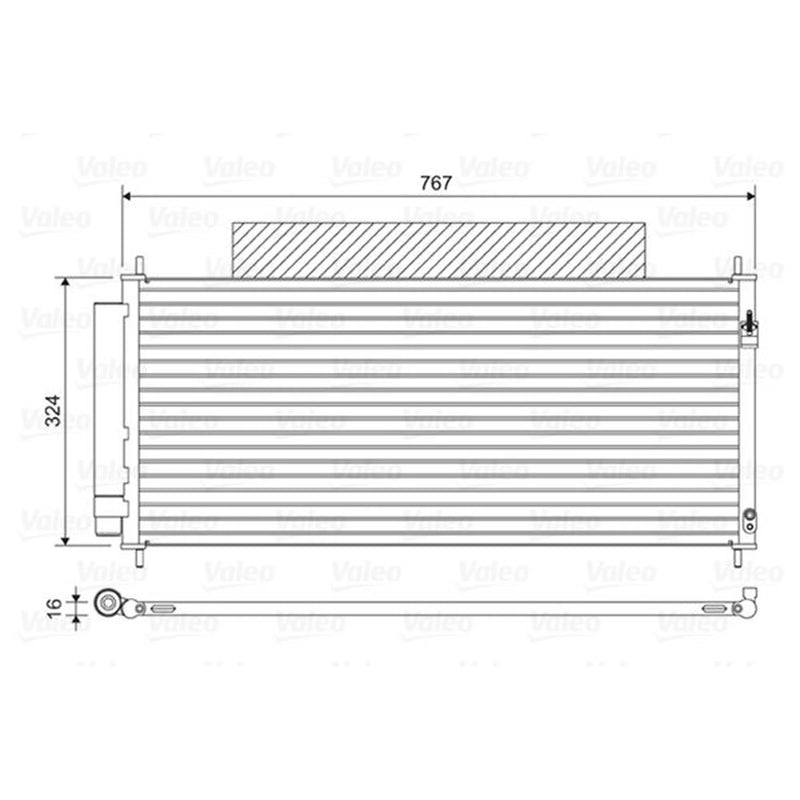 Valeo Air Conditioning Condenser 814411