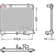 Denso Engine Radiator fits Toyota Yaris/Vitz 2008-2011 1.33