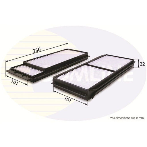 Comline Cabin Air Filter (Pollen Filter) EKF267