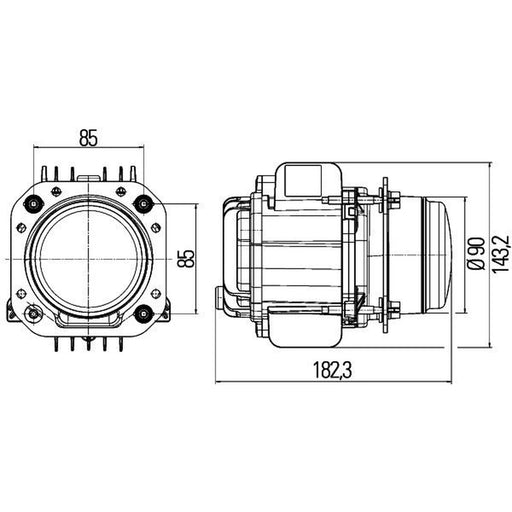 Hella Headlight Headlamp LED Right 1LL 010 820-871