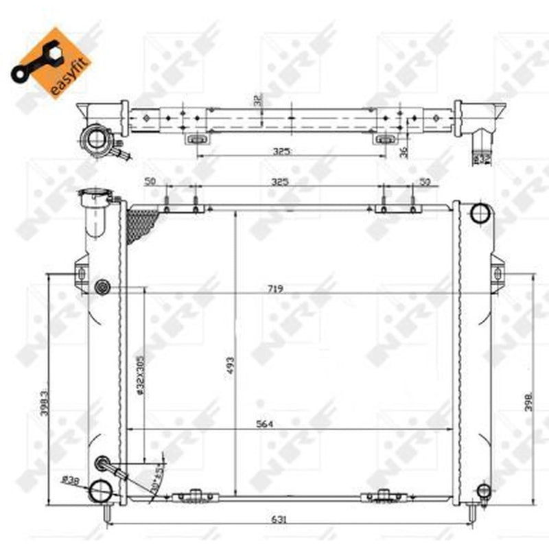 NRF Engine Radiator 50201
