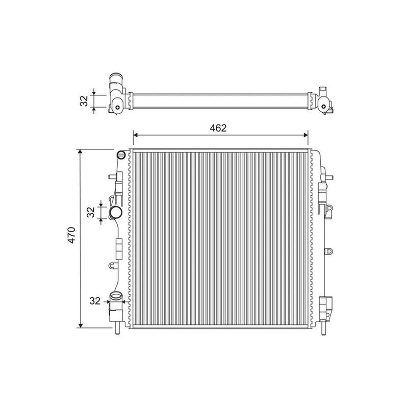 Valeo Engine Radiator 732687