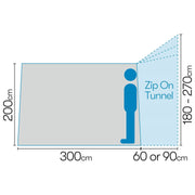 Triton 300 performance air shelter and drive away awning 12010273100001 - Westfield - Van Life Living