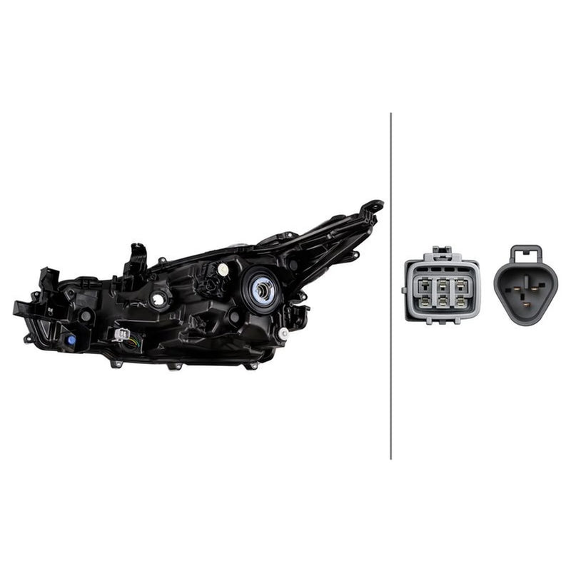 Hella Headlight Headlamp WY21W Right 1LG 354 895-041