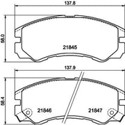 DON Front Brake Pad Set PCP1267