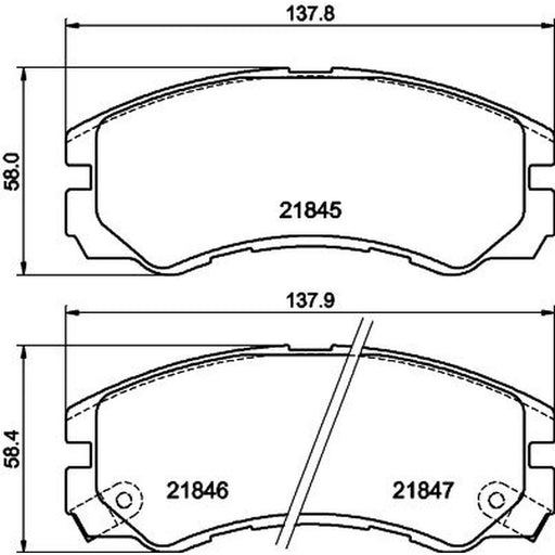 Mintex Front Brake Pad Set MDB1685