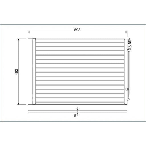 Valeo Air Conditioning Condenser 814410