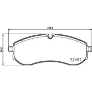 Mintex Rear Brake Pad Set MDB4173