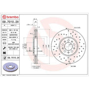 Brembo Xtra 2 x / Front Brake Discs 09.7010.2X-x2