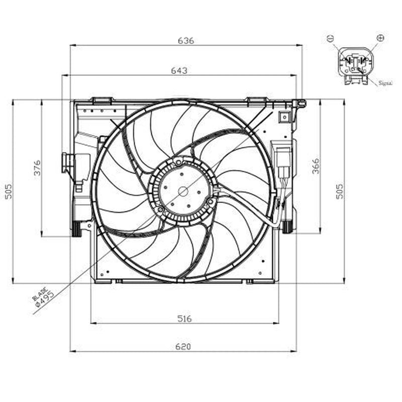 NRF Engine Cooling Fan 47956
