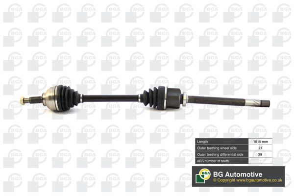 Bga CV Drive Shaft Driveshaft Front 1015mm DS9529R