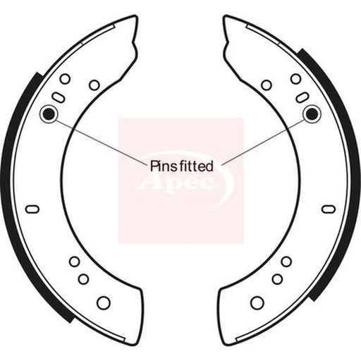 Apec Brake Shoe Set Axle Kit SHU271