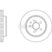 Fahren 2 x Vented Rear Brake Discs FBD6525-x2
