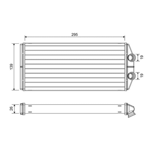 Valeo Heater Matrix Core Heat Exchanger 811504